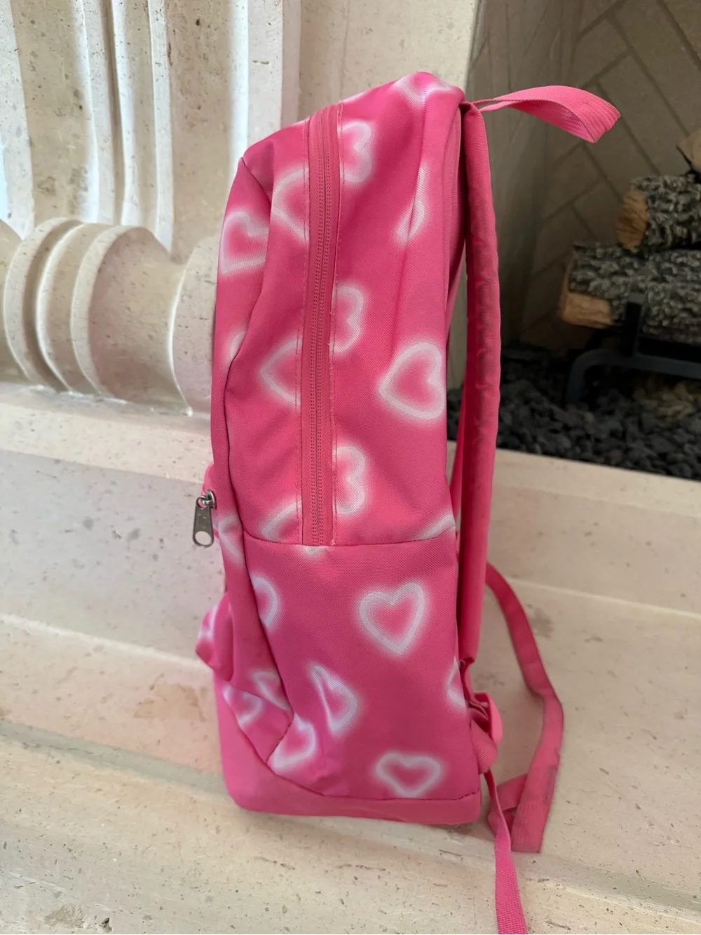 Jansport Pink Heart Backpack